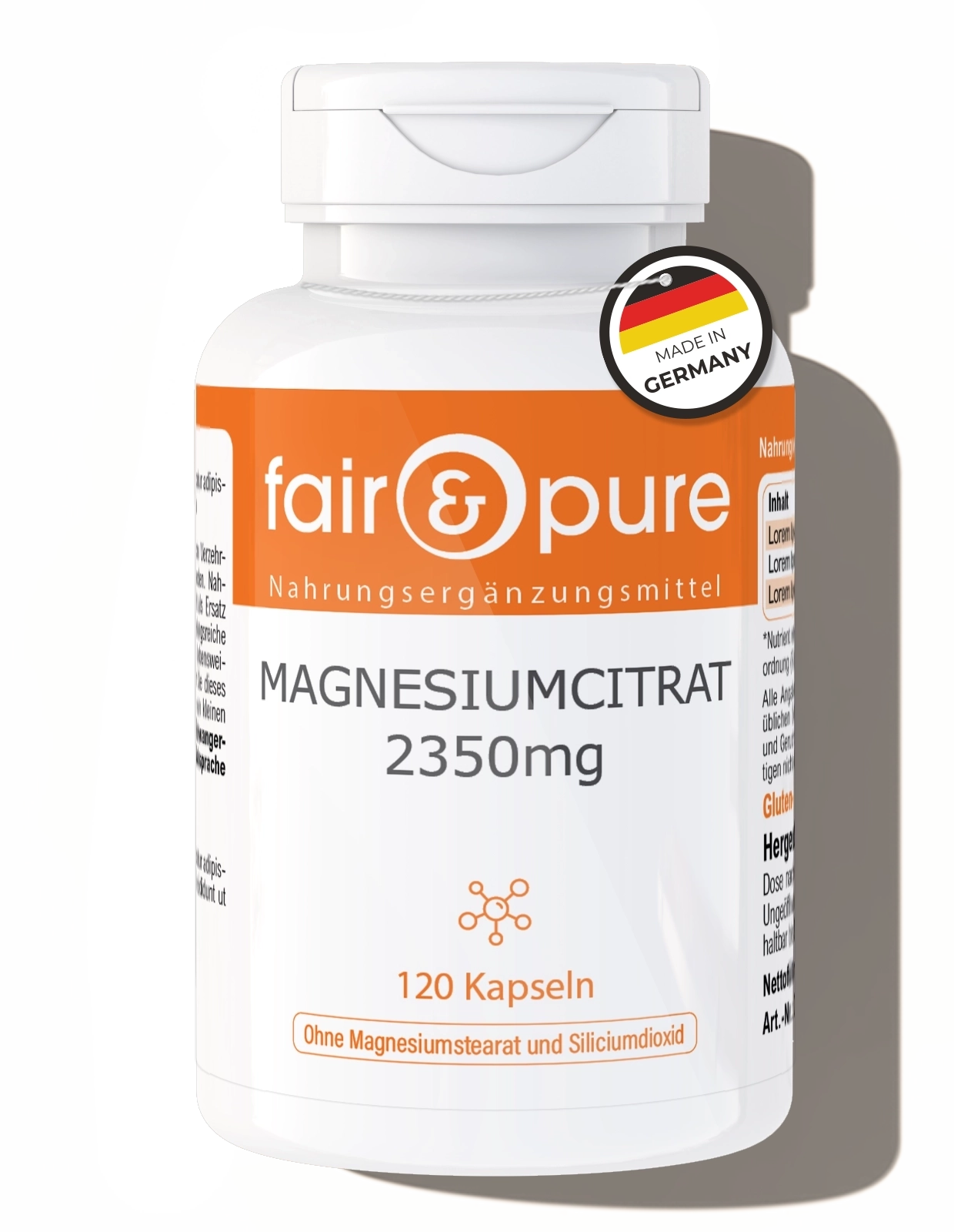 Magnesiumcitraat 2350mg - 120 Capsules