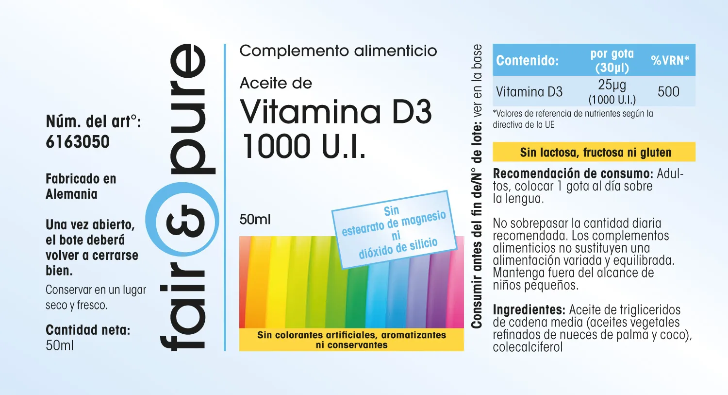 Vitamina D3 liquida 1000 U.I. 