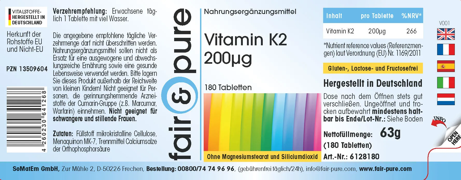 Vitamina K2 200µg