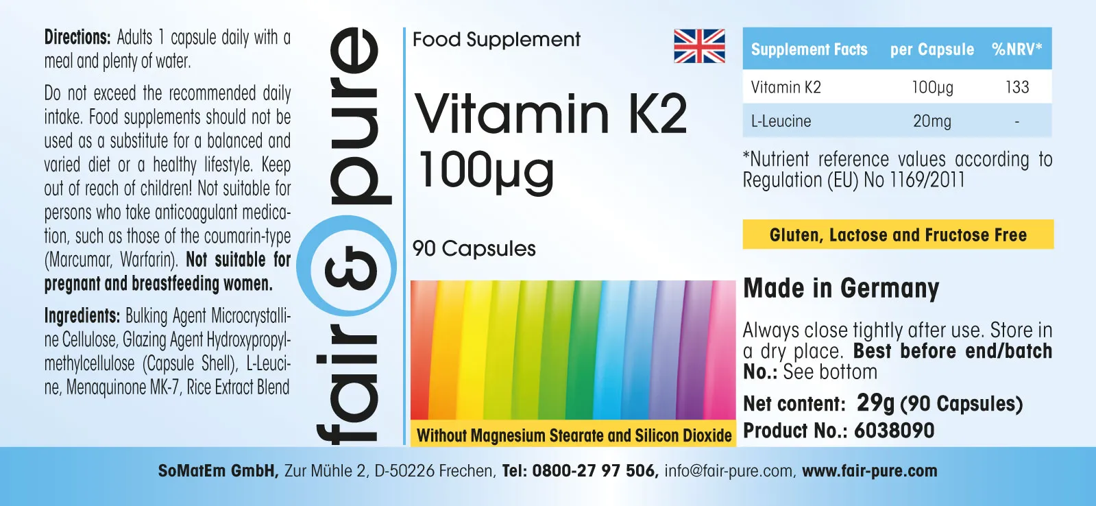 Vitamina K2 100µg