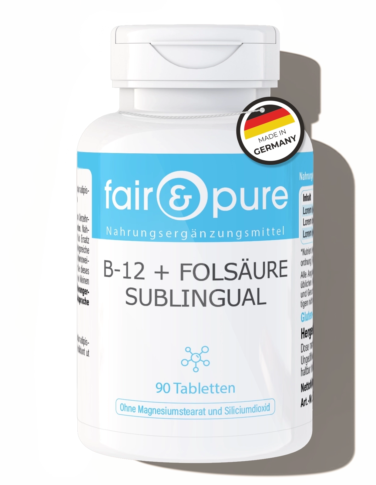 B-12 + acide folique sublingual B-12 + acide folique sublingual