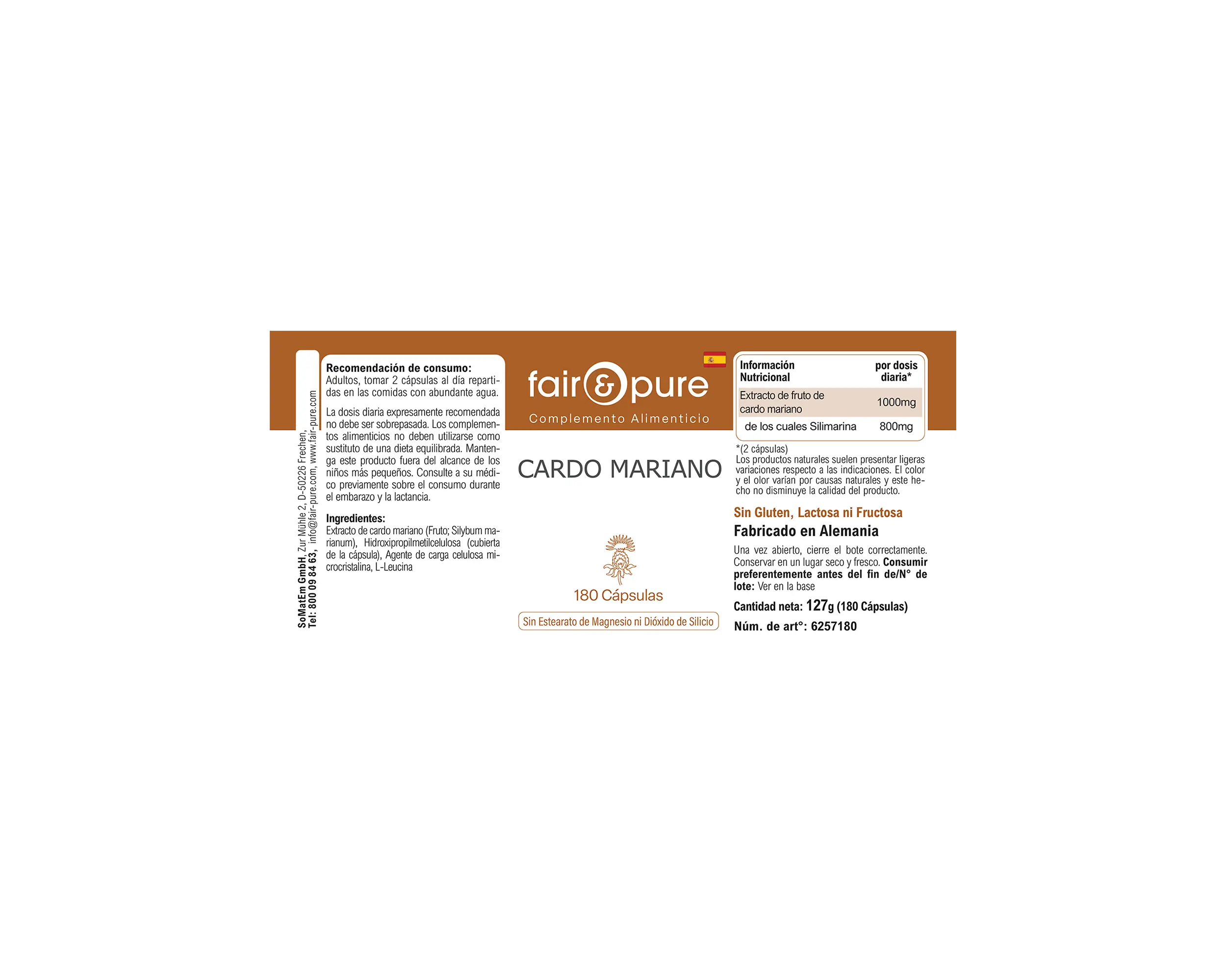 Chardon-Marie - 180 gélules | fair-pure
