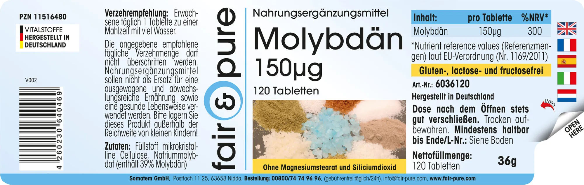 Molybdenum 150µg