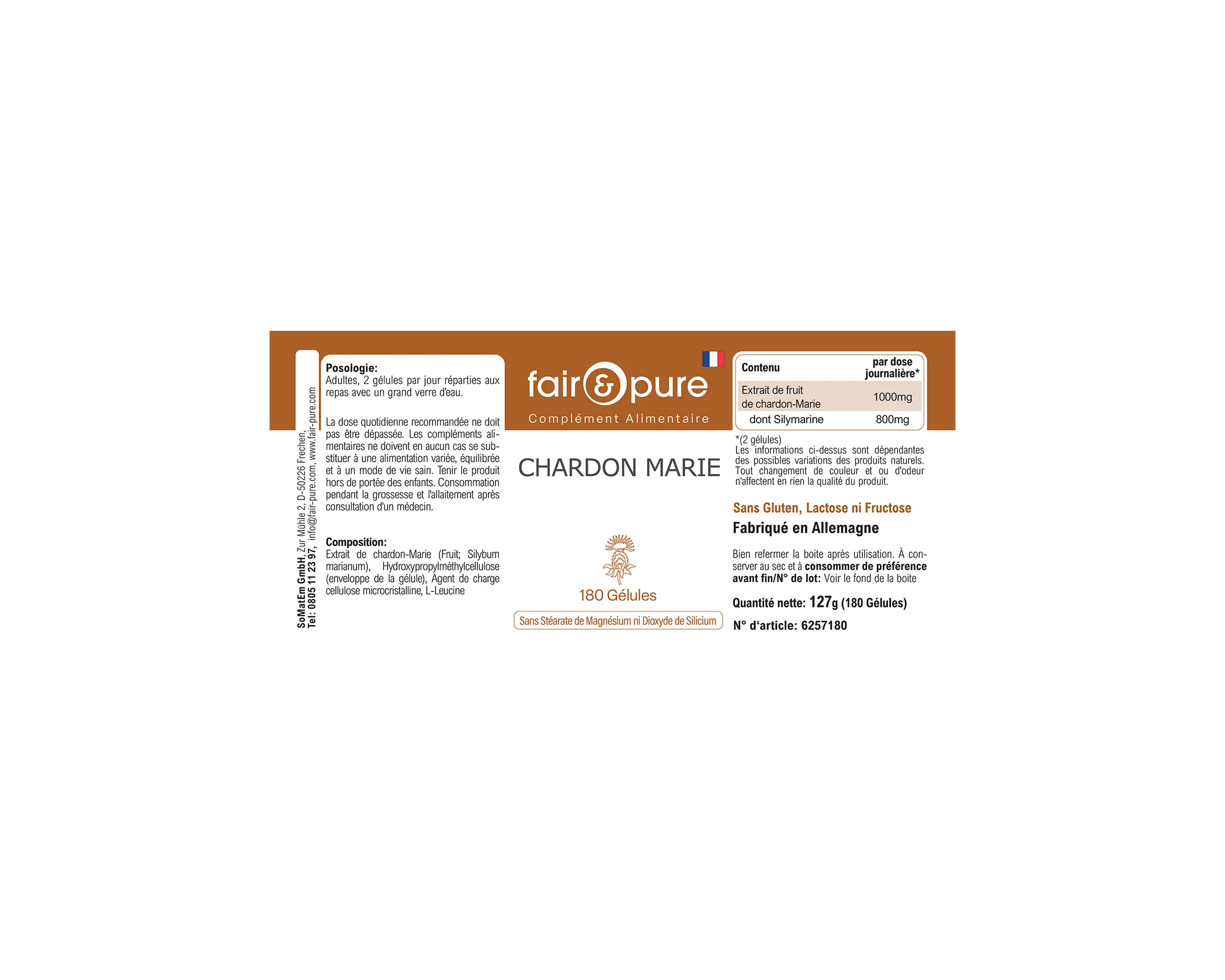 Chardon-Marie - 180 gélules | fair-pure