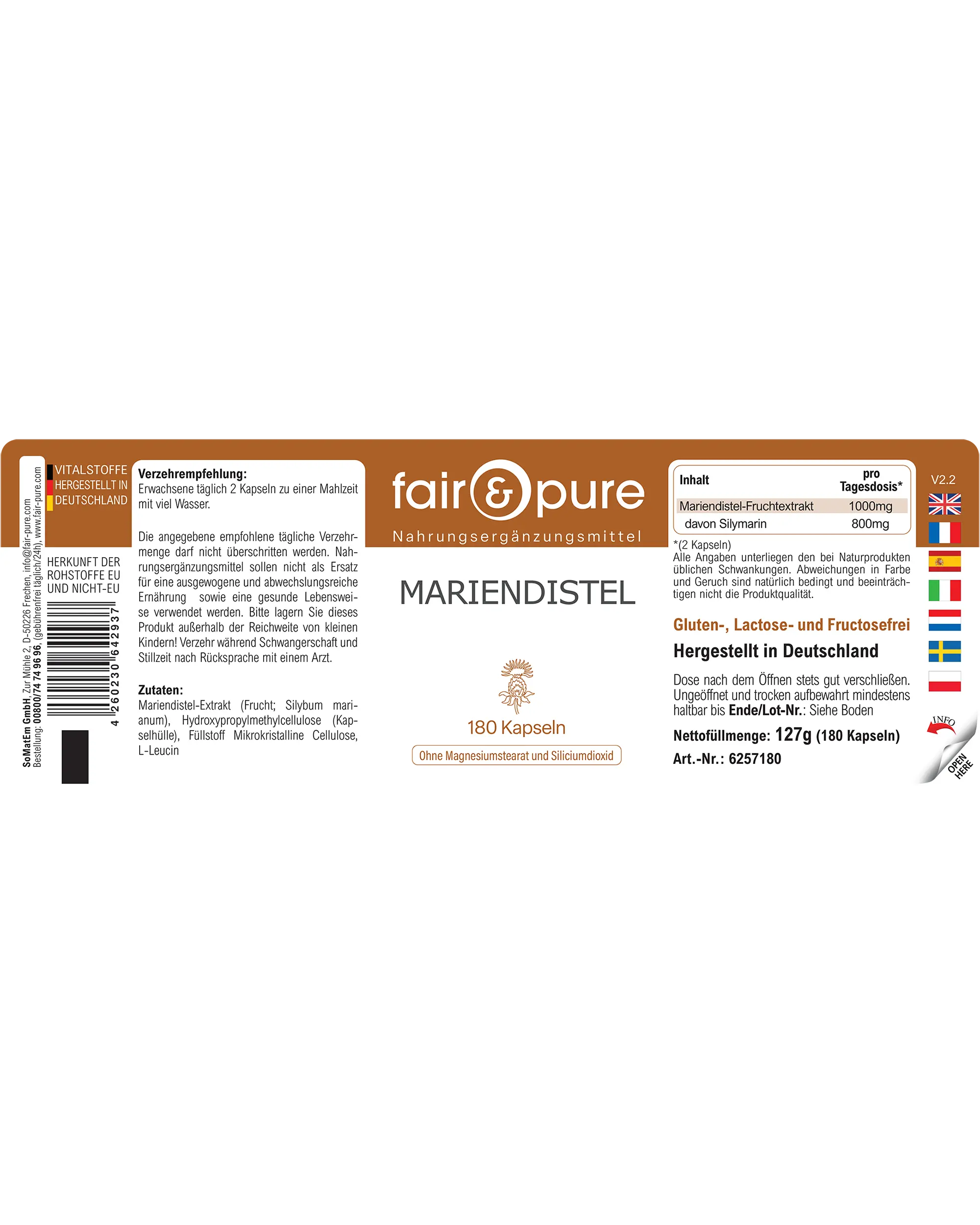 Chardon-Marie - 180 gélules | fair-pure