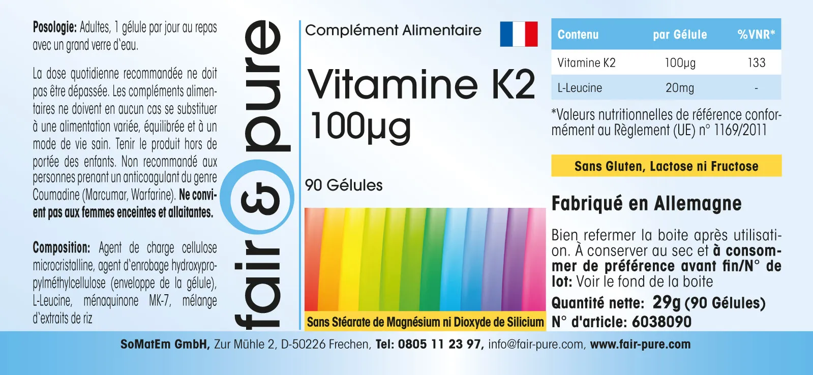 Vitamine K2 100µg