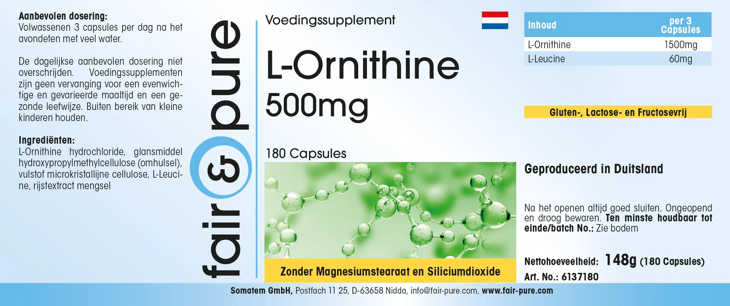 L-Ornithine 500mg