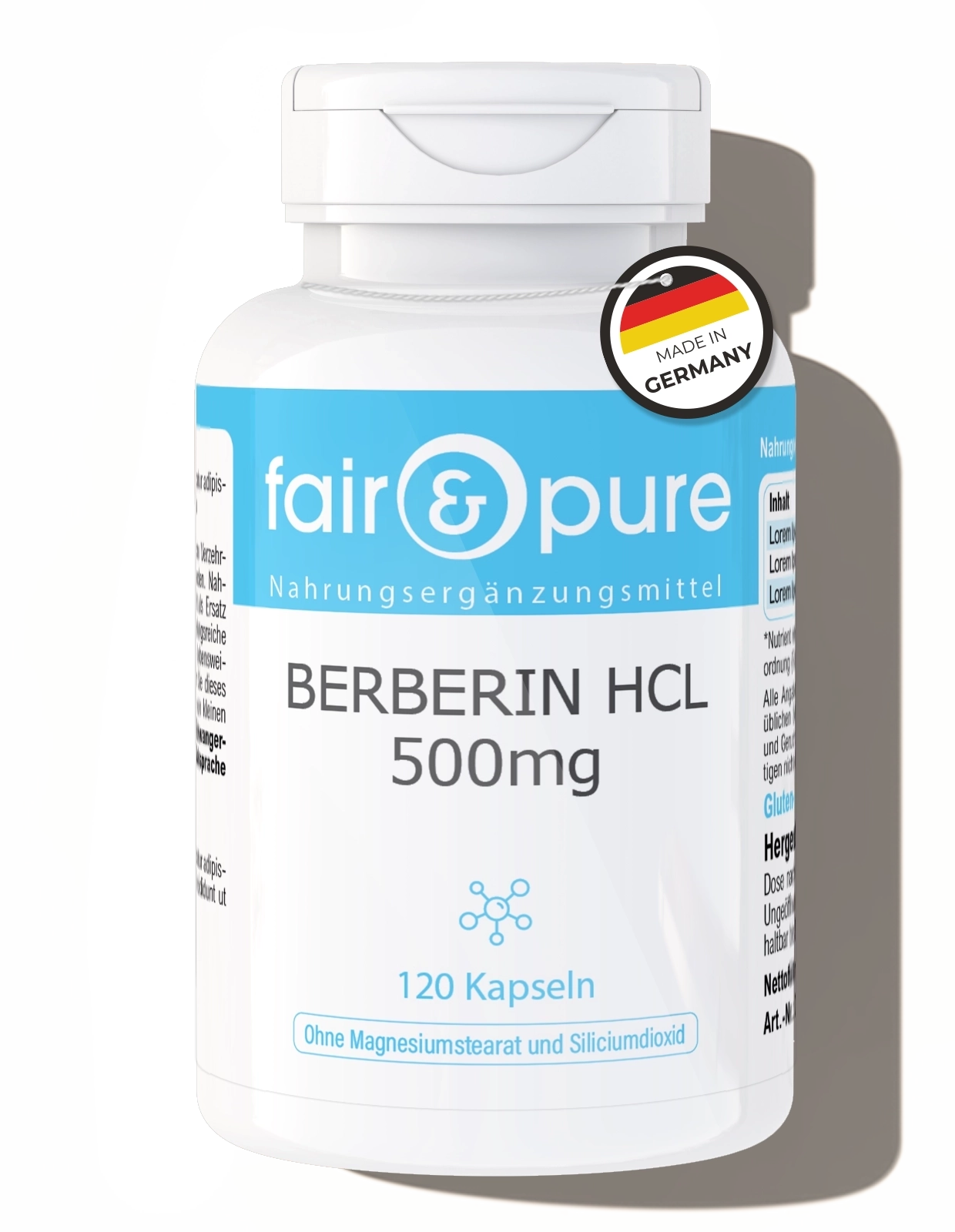 Berbérine HCl 500mg Berbérine HCl 500mg