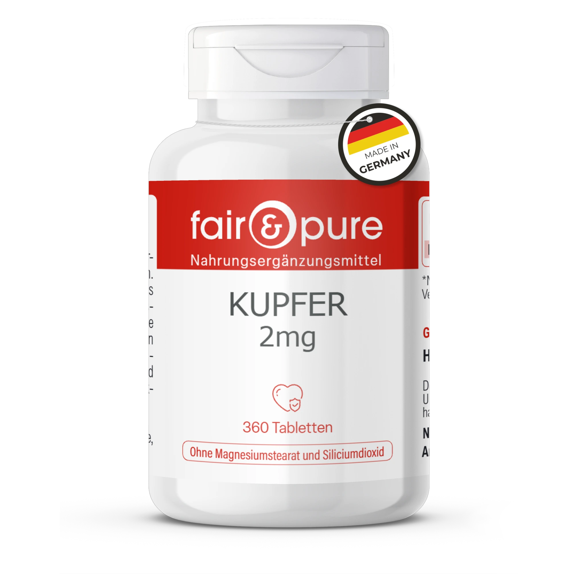 Copper 2mg - 360 Tablets | fair-pure