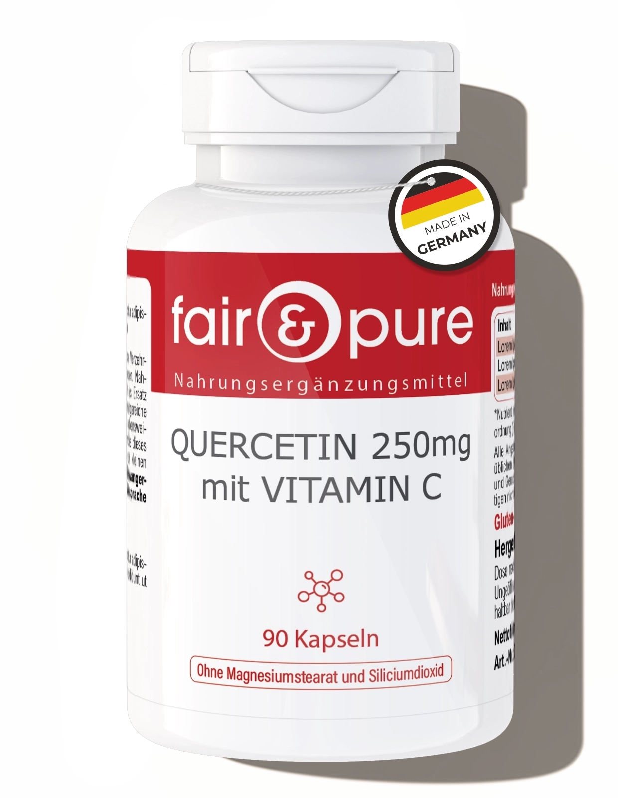 Quercétine 250mg avec de la Vitamine C Quercétine 250mg avec de la Vitamine C