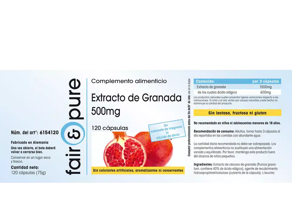 Pomegranate extract 500mg