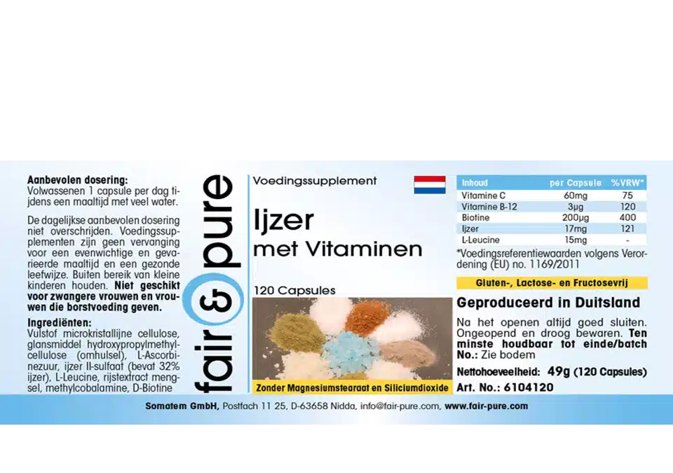 IJzer Capsules met Vitamines