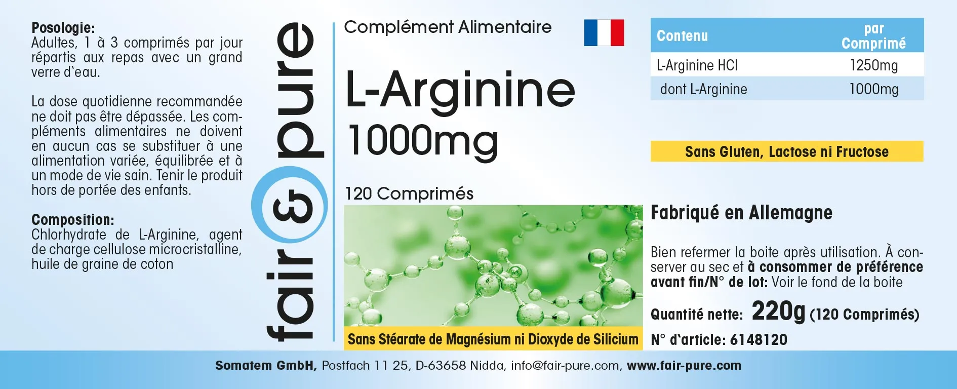 L-Arginin 1000mg