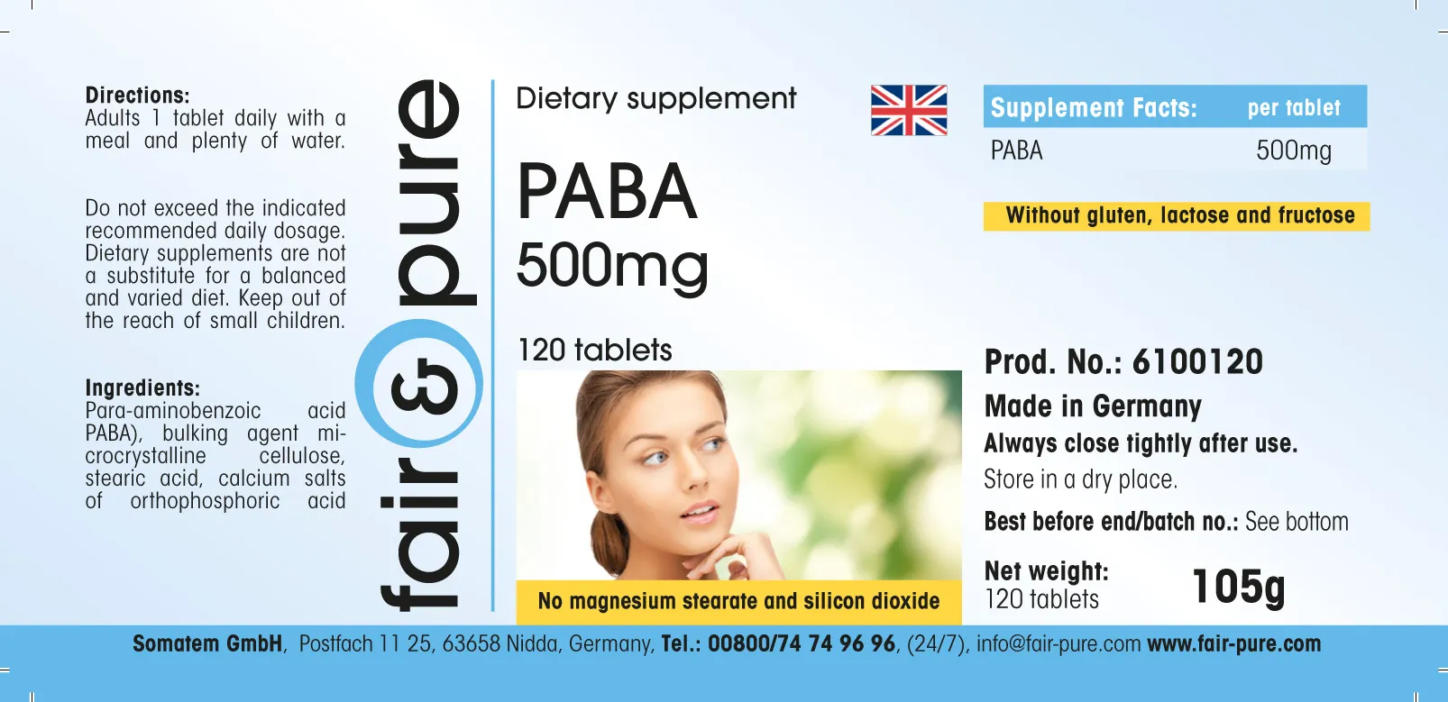 PABA 500mg