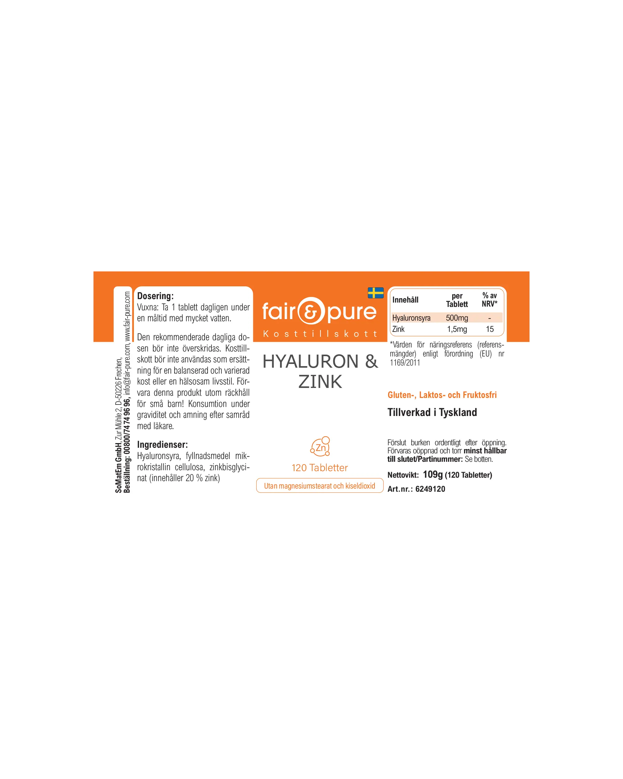 Ialuron & Zinco - 120 Compresse | fair-pure