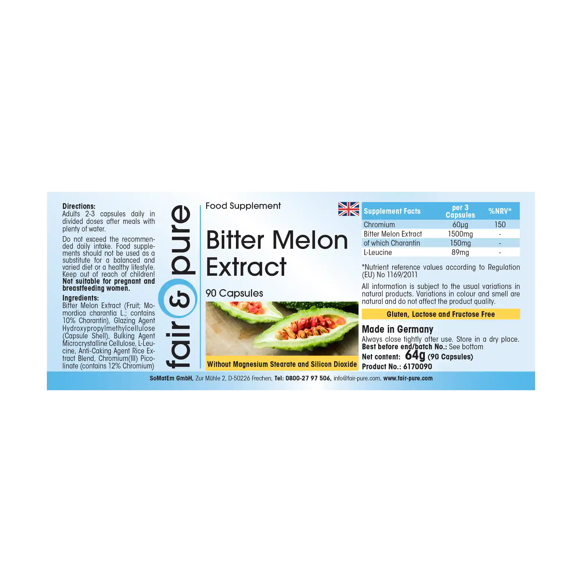 Bitter melon extract + Chromium