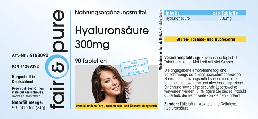 Hyaluronic acid 300mg