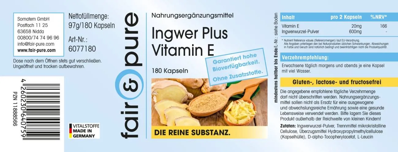 Ingwer Plus Vitamin E