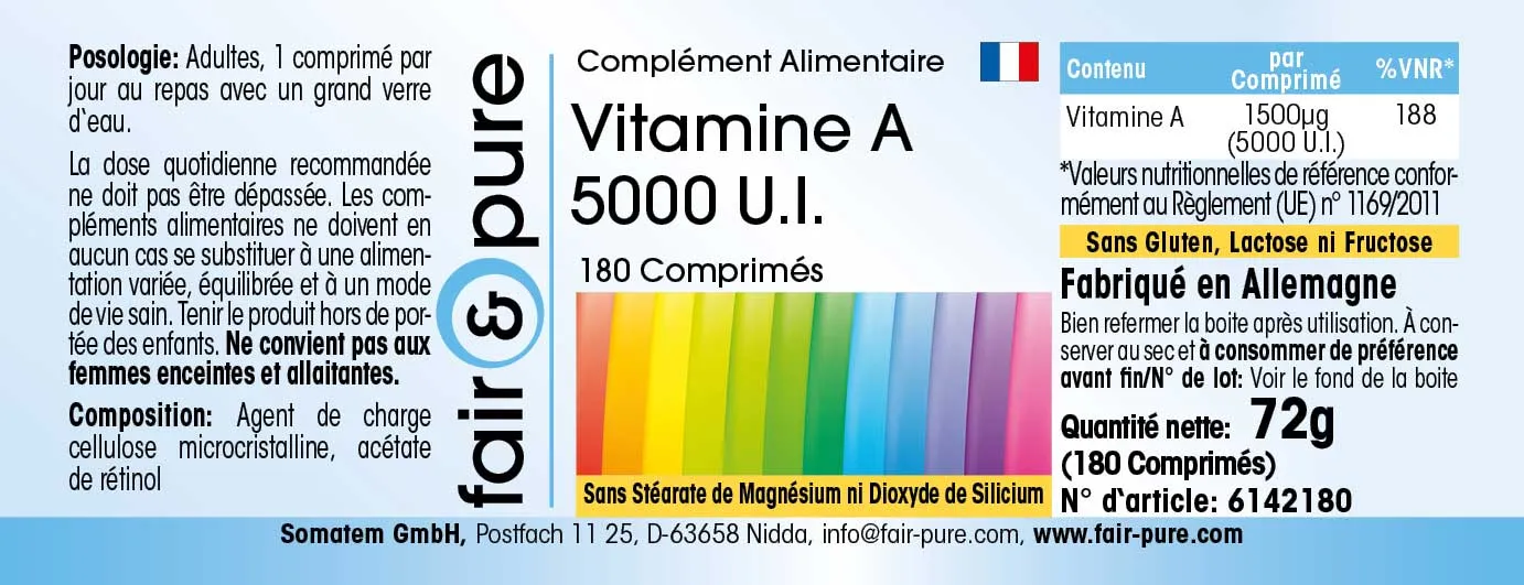 Vitamine A 5000 I.U.