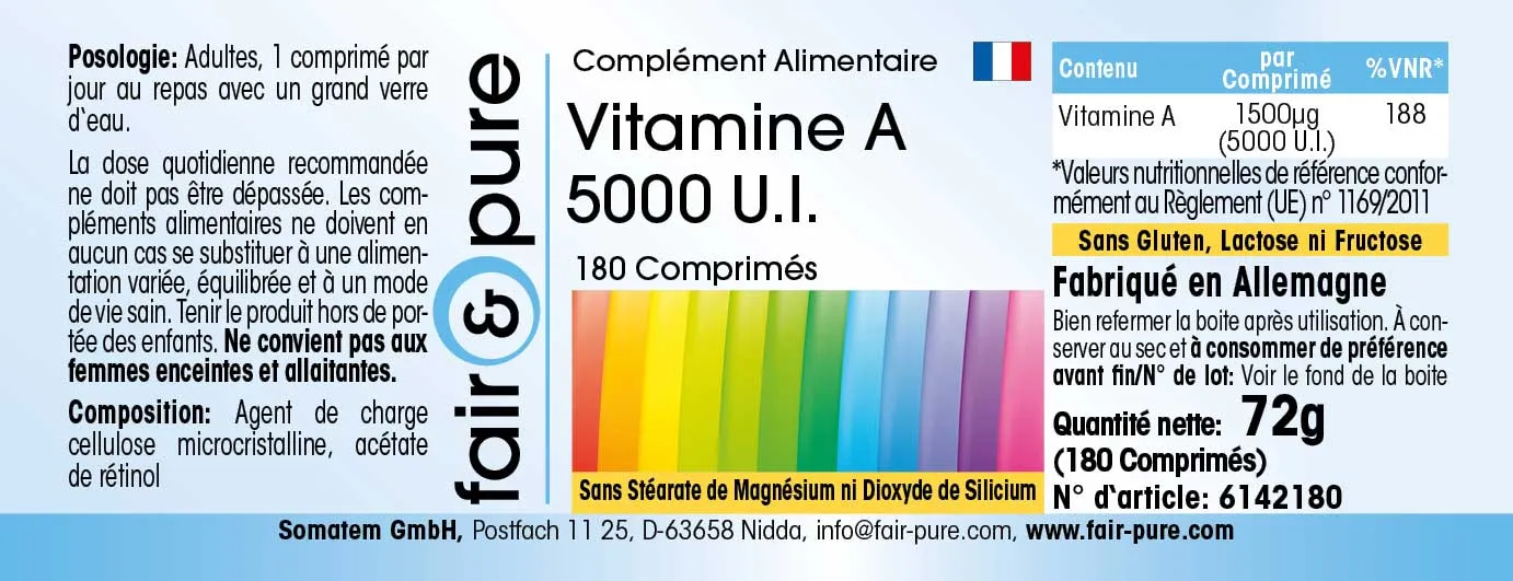 Vitamine A 5000 I.E. 