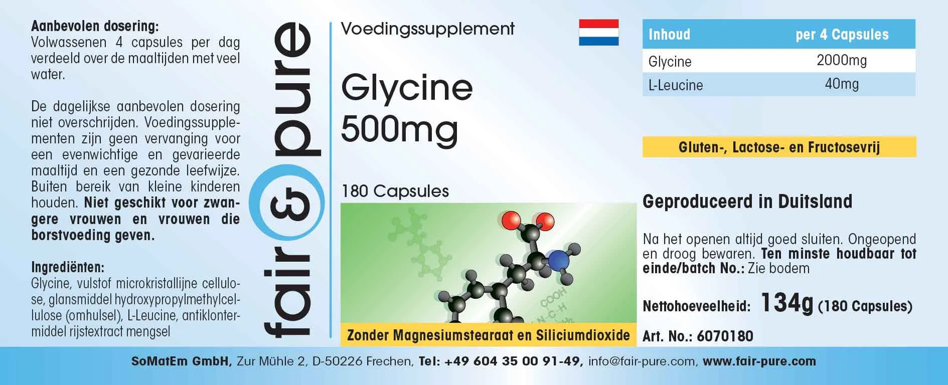 Glycine 500mg