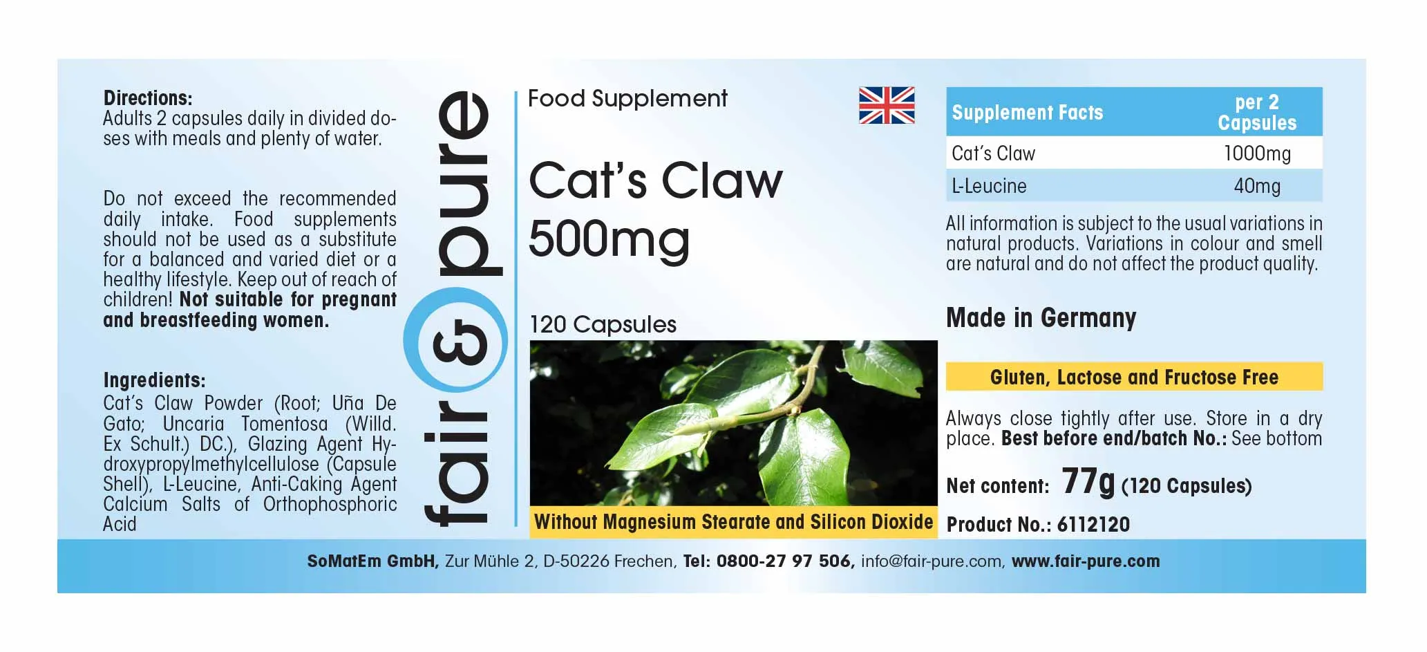 Cat's Claw 500mg