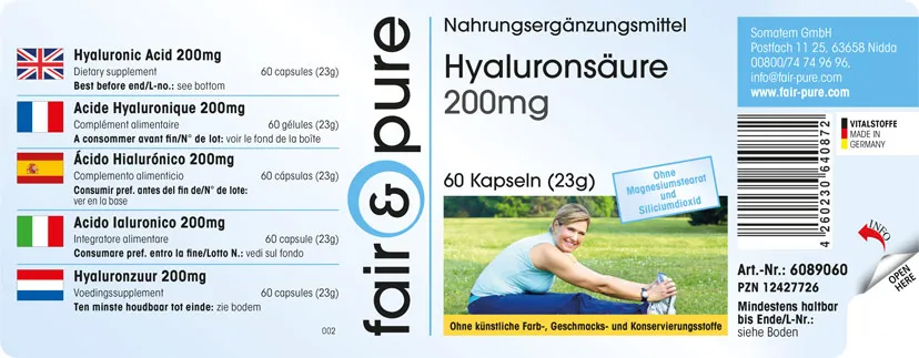 Acide hyaluronique 200mg