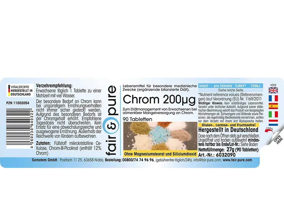 Chromium 200µg