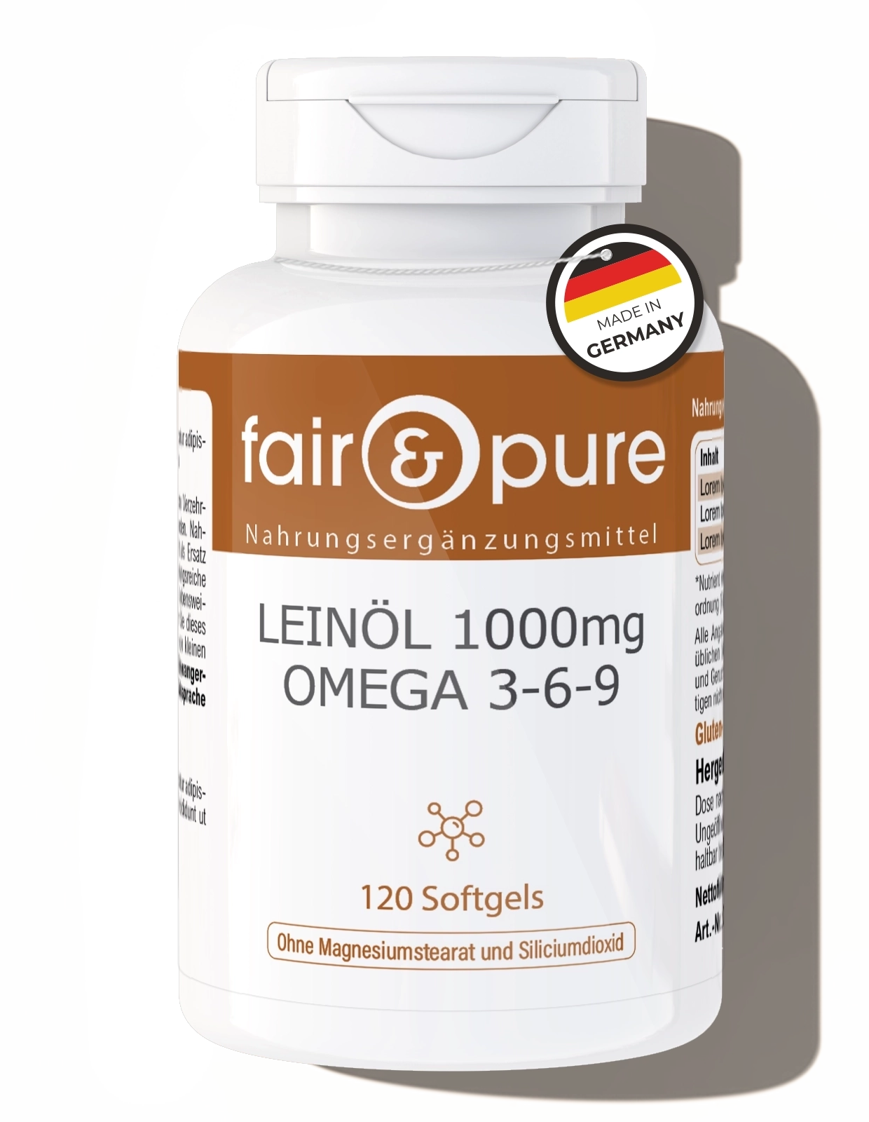 Aceite de linaza 1000mg Omega 3-6-9