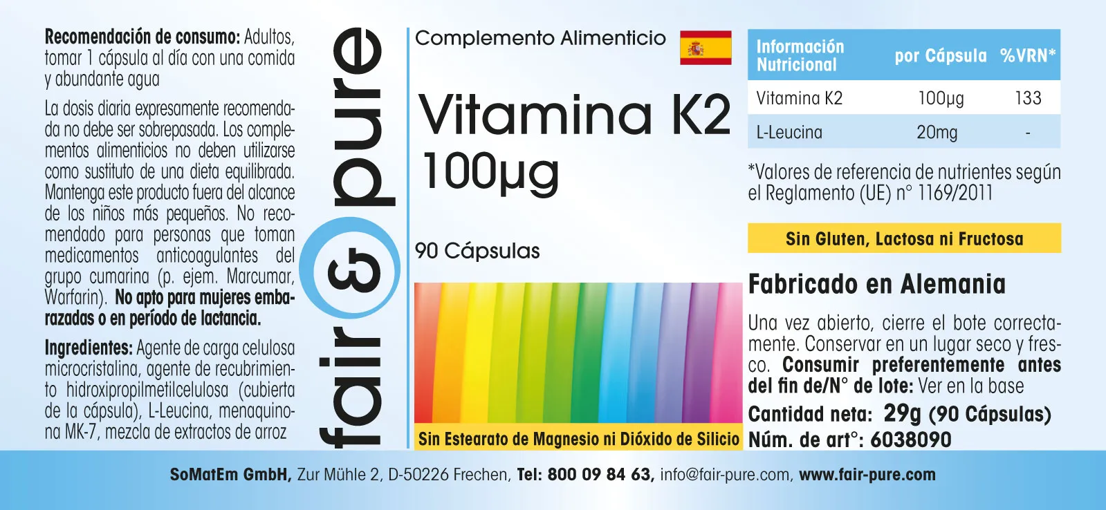 Vitamin K2 100µg