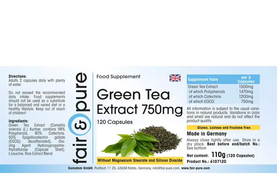 Grüner Tee Extrakt 500mg