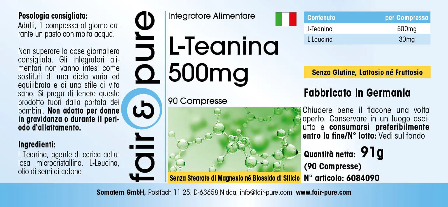 L-Theanin 500mg | 90 Tabletten