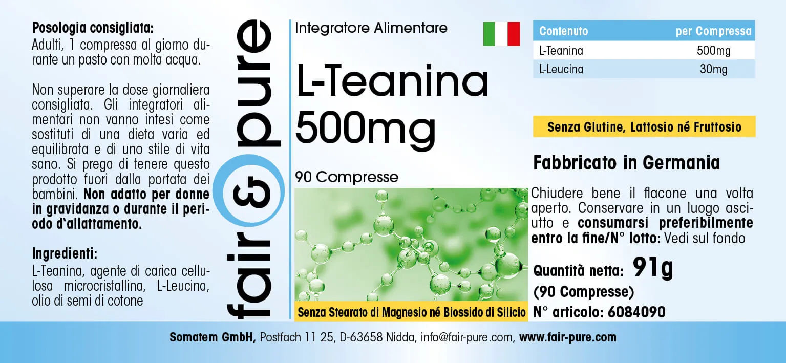 L-Teanina 500mg