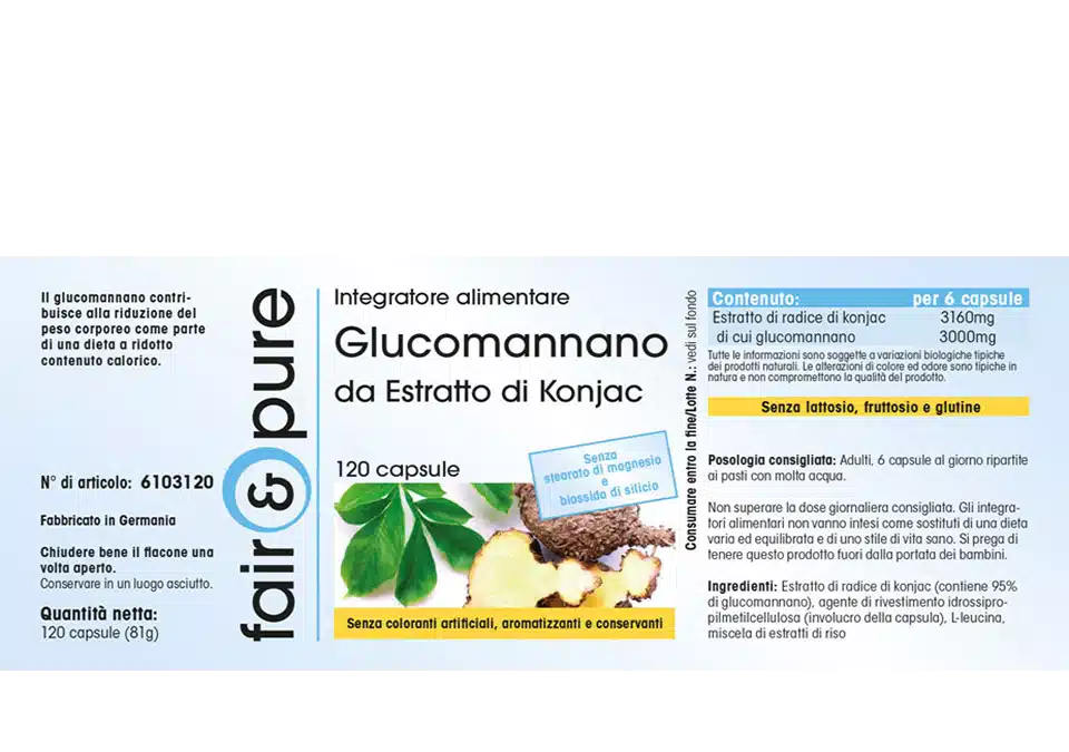 Glucomannano 500mg