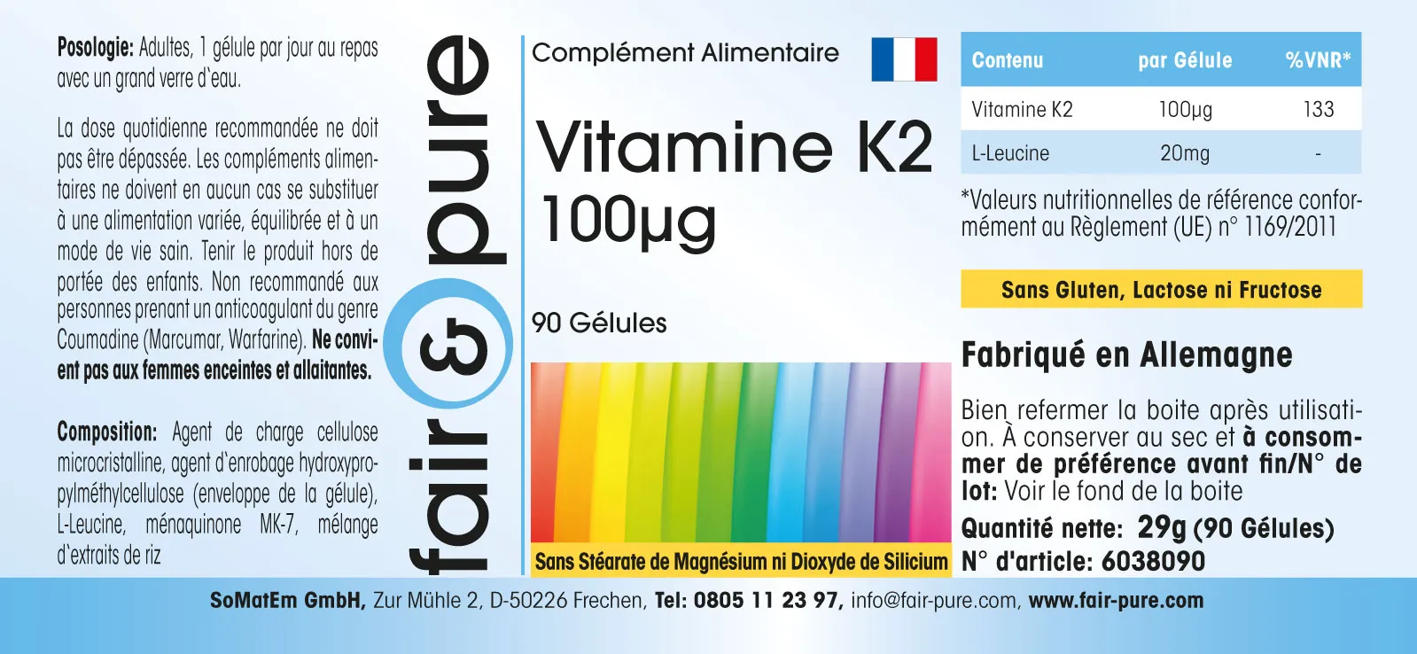 Vitamina K2 100µg