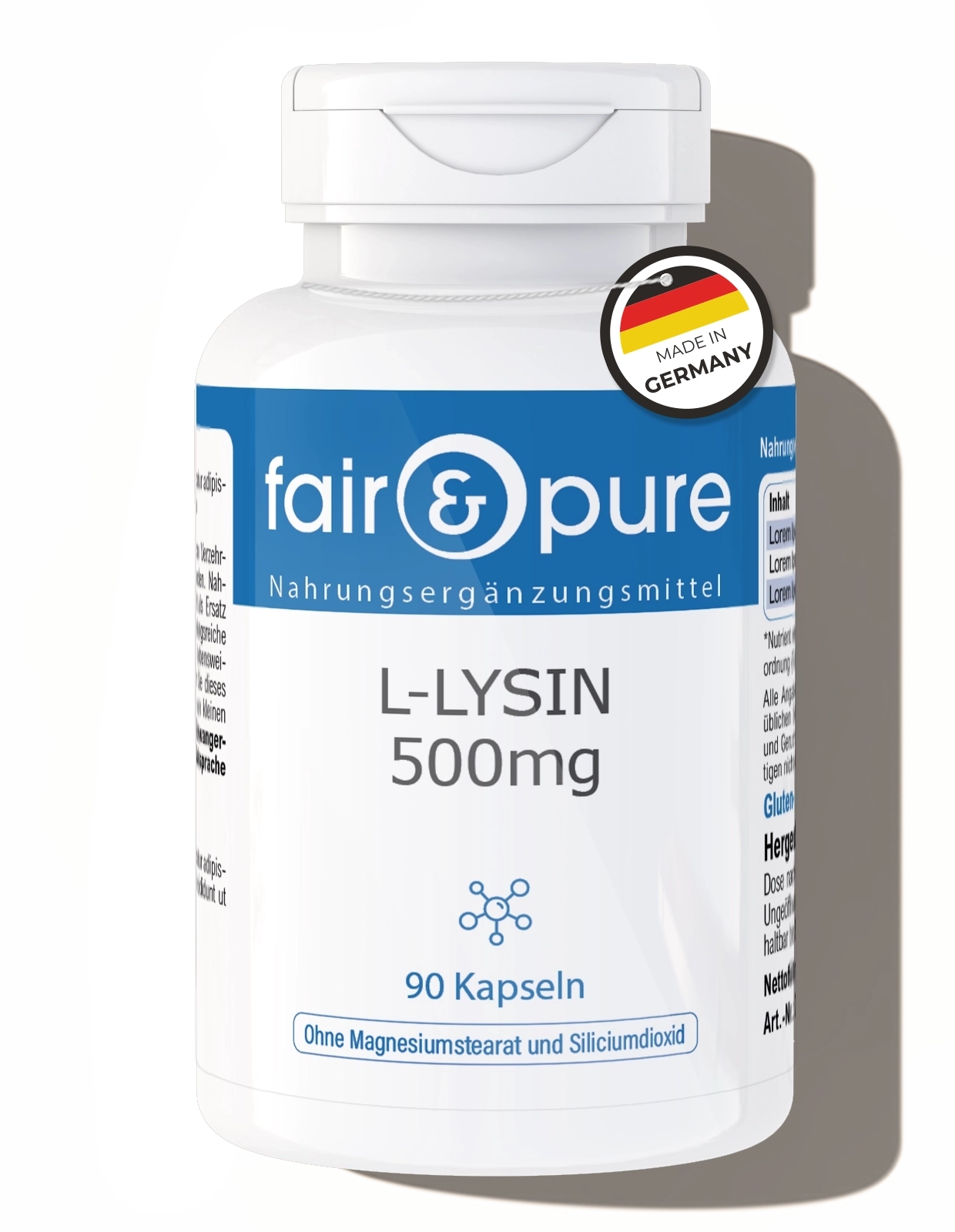 L-Lysin 500mg | fair-pure