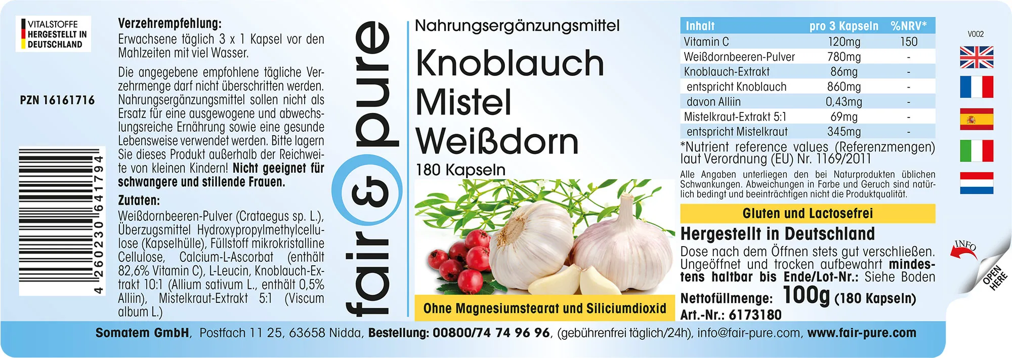 Knoblauch Mistel Weißdorn