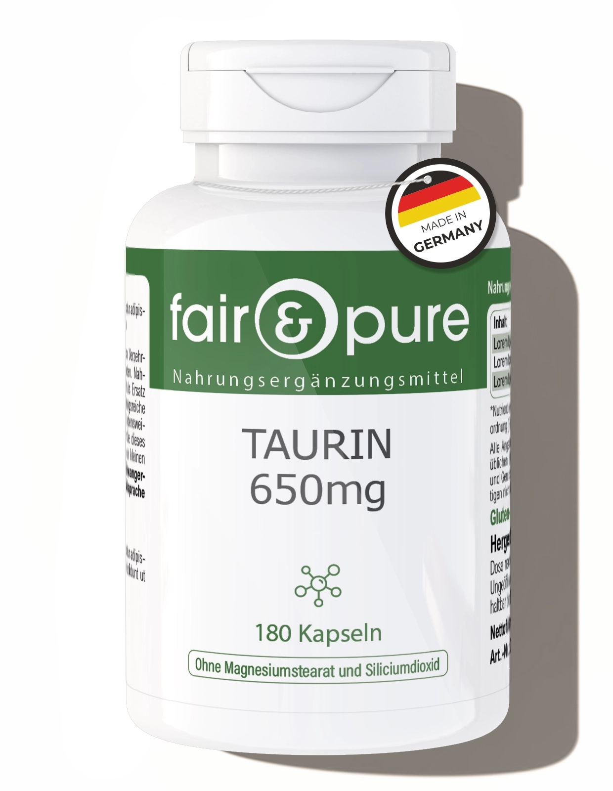 Taurin 650mg | fair-pure