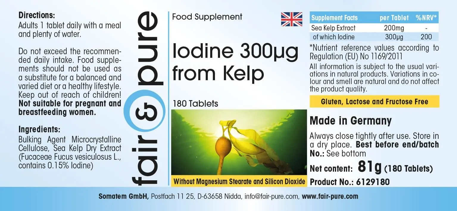Natural Iodine 300µg