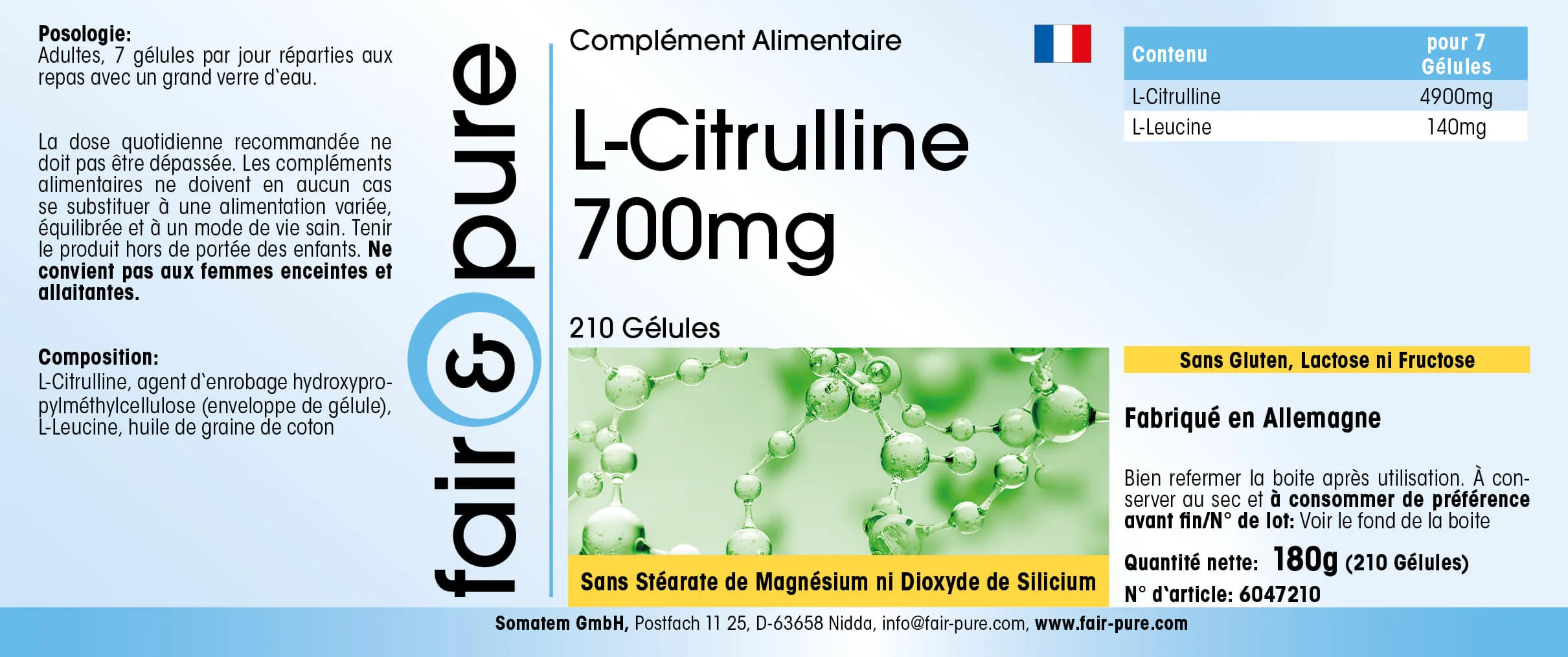 L-Citrulline 700mg