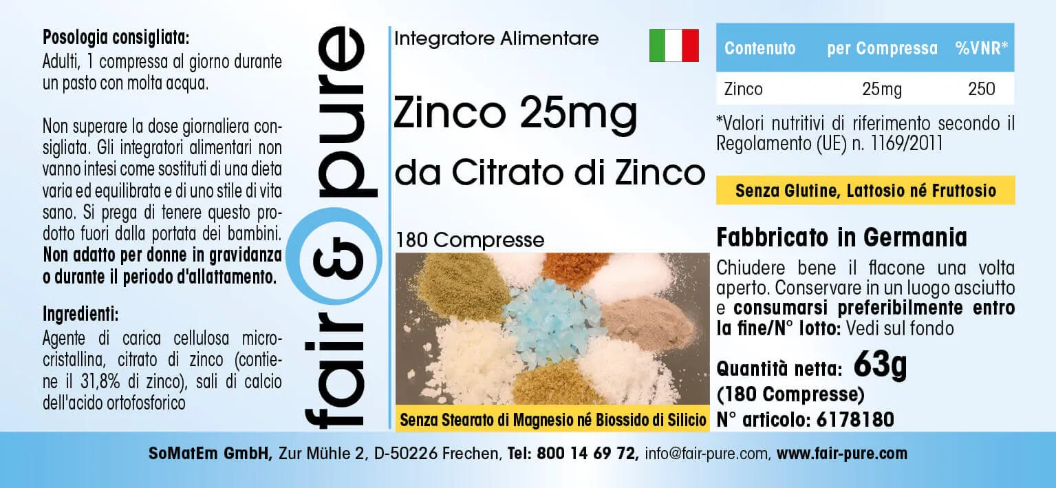 Zinco 25mg