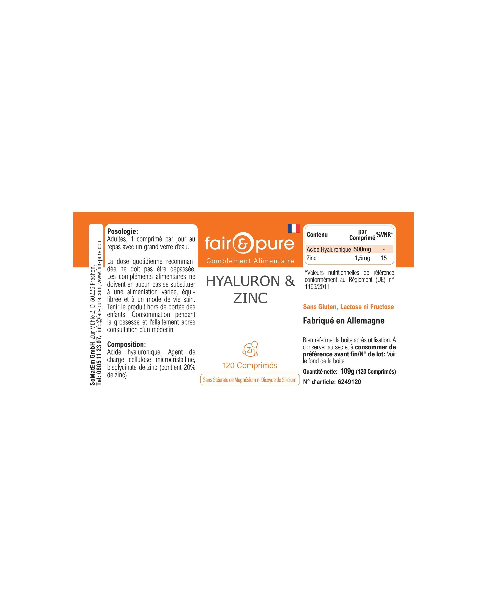 Ialuron & Zinco - 120 Compresse | fair-pure