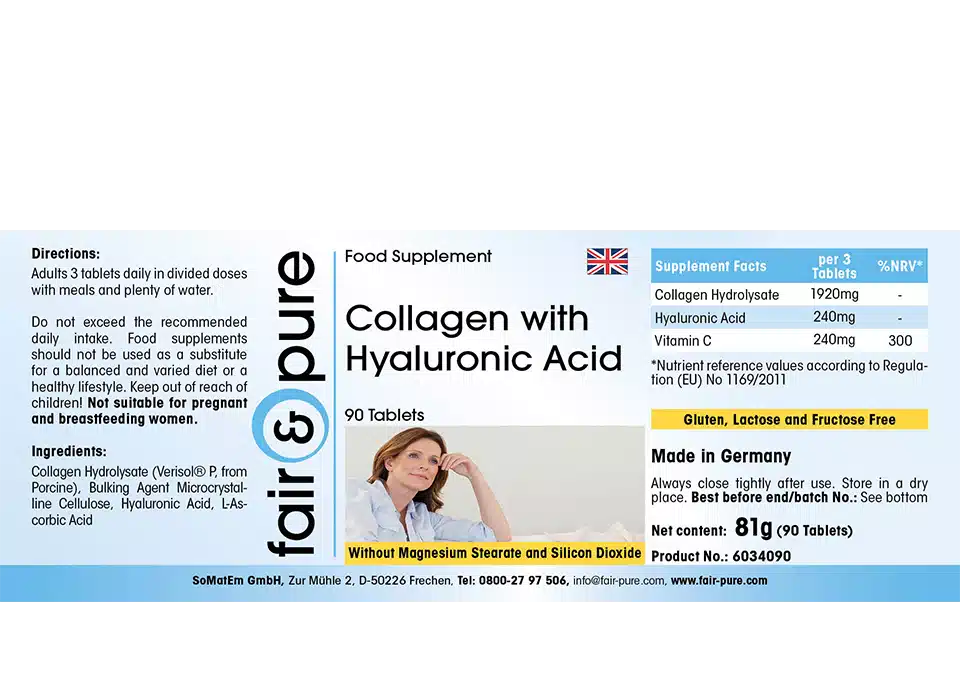 Collagen mit Hyaluronsäure