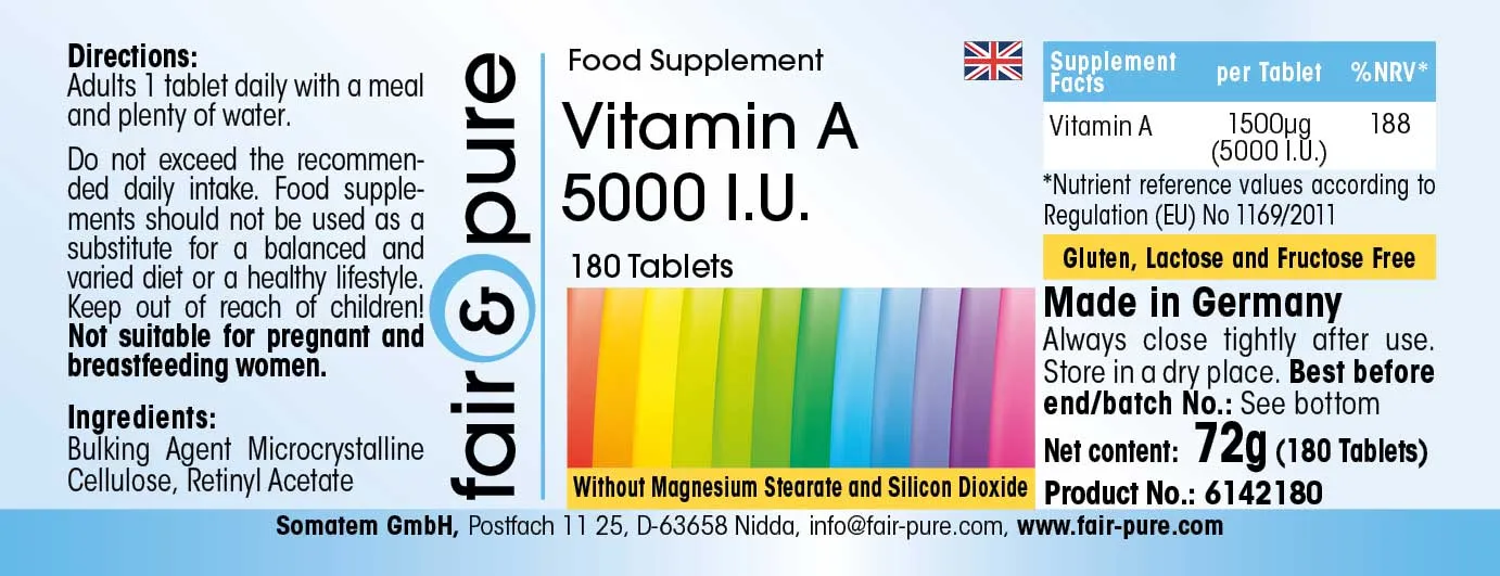 Vitamine A 5000 I.U.