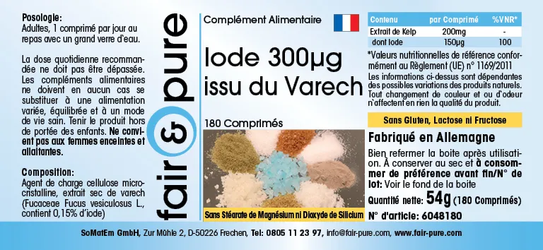 Natural Iodine 150µg