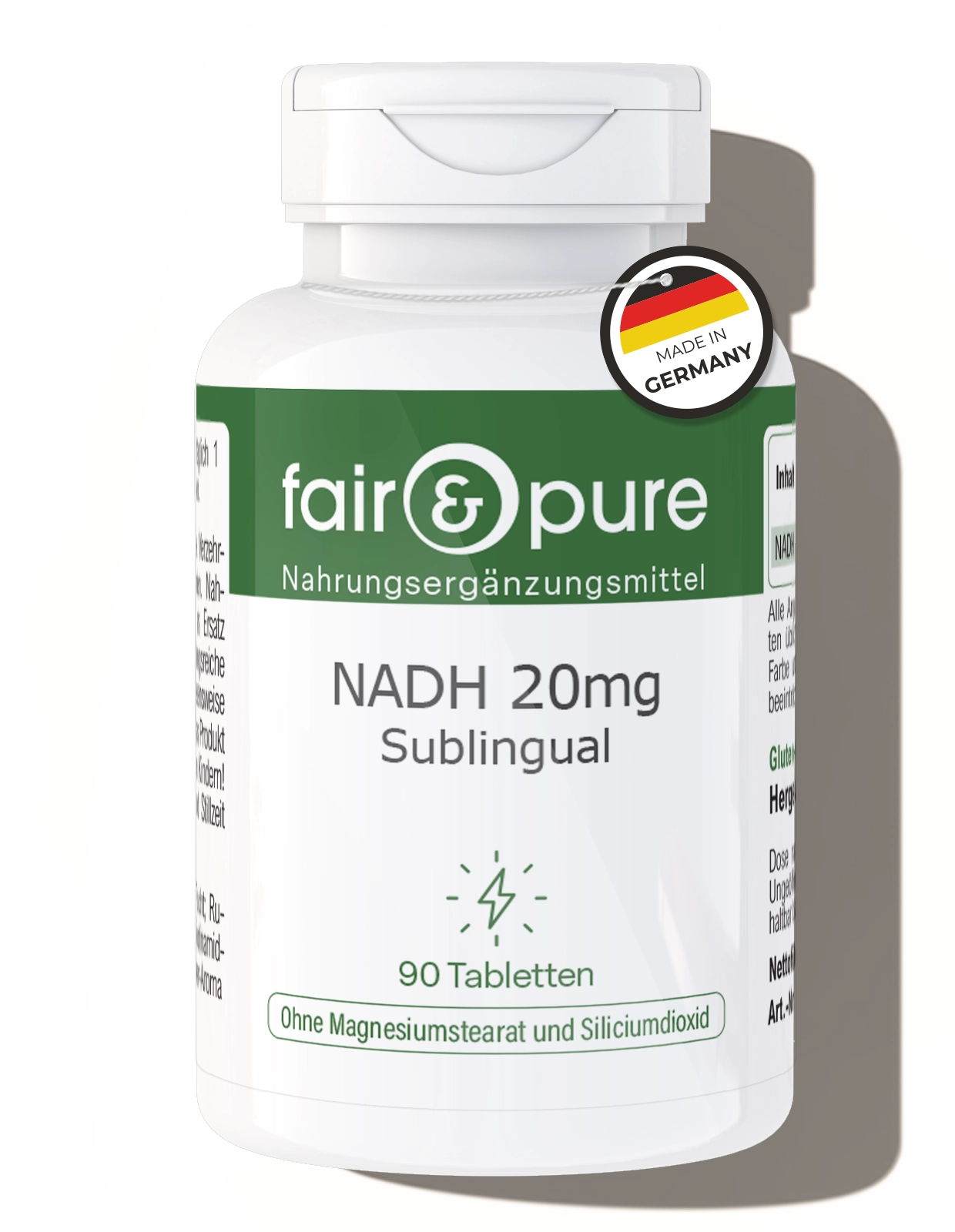 NADH 20 mg sublinguale - 90 compresse | fair-pure