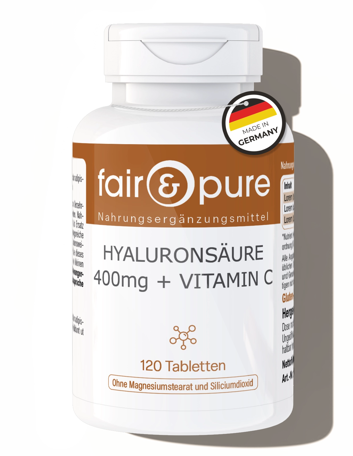 Acide hyaluronique 400mg + Vitamine C