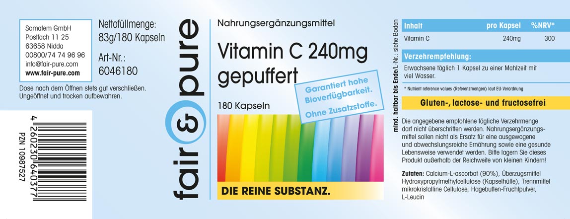 Vitamina C 240mg tamponata