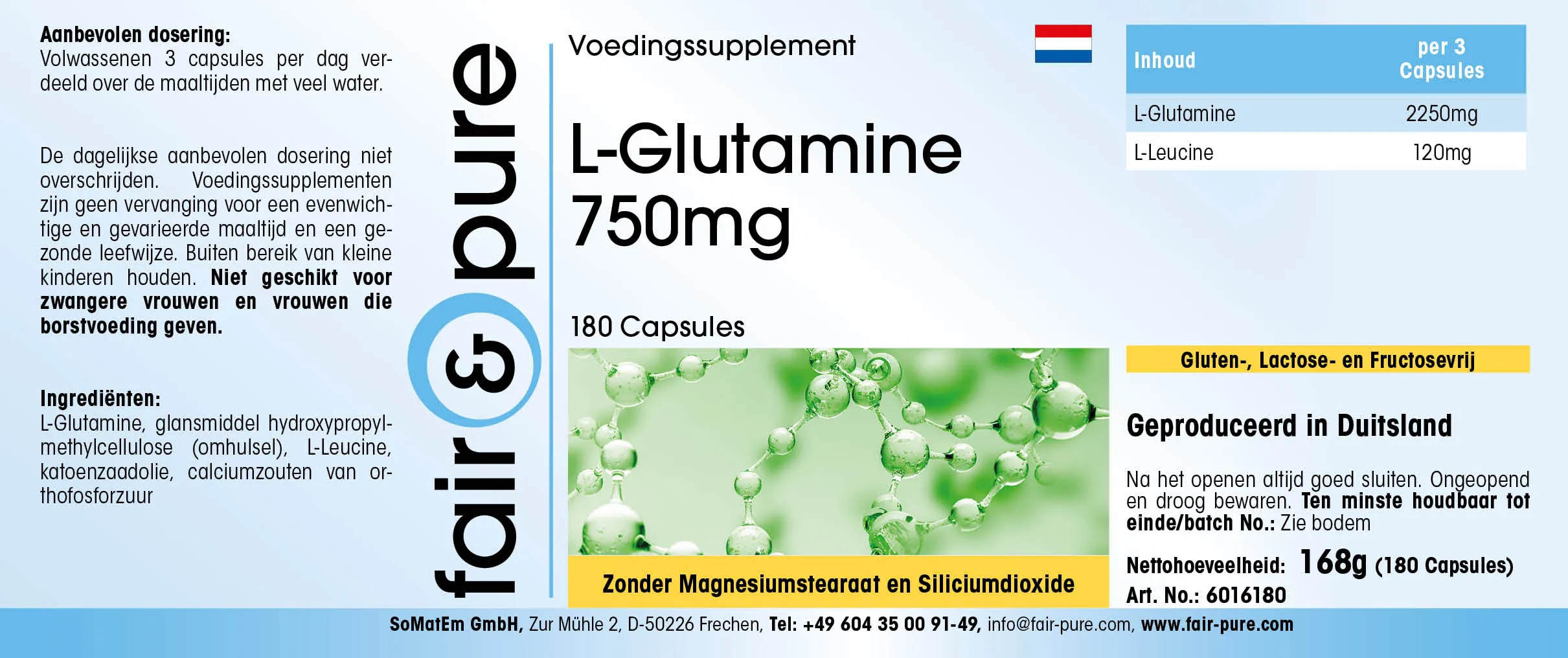 L-Glutamine 750mg