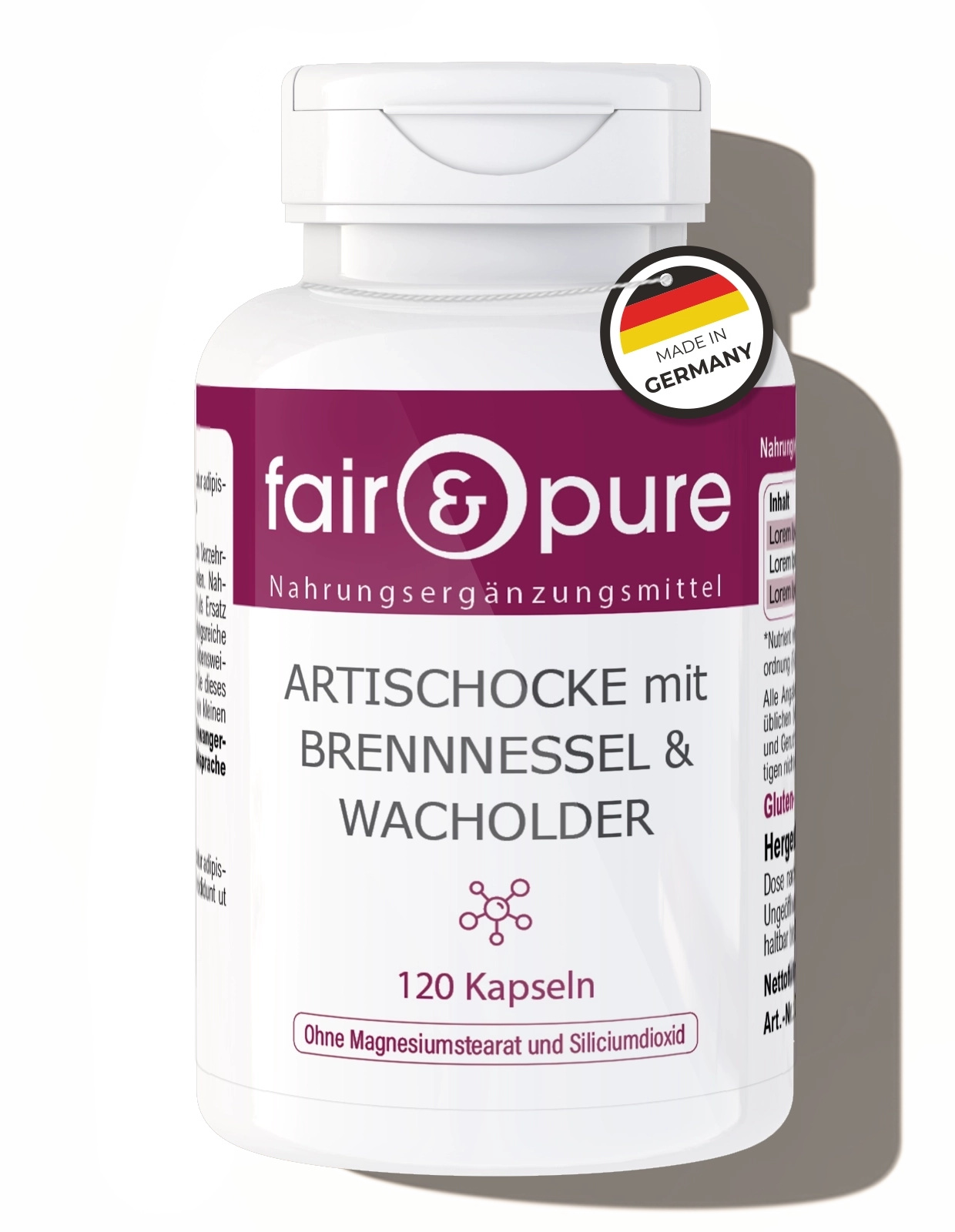 Artischocke mit Brennnessel & Wacholder | fair-pure